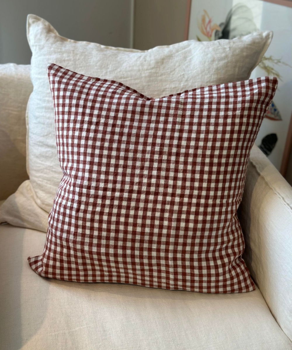 Linge Particulier Pute Ruter Rustbrun 50x50