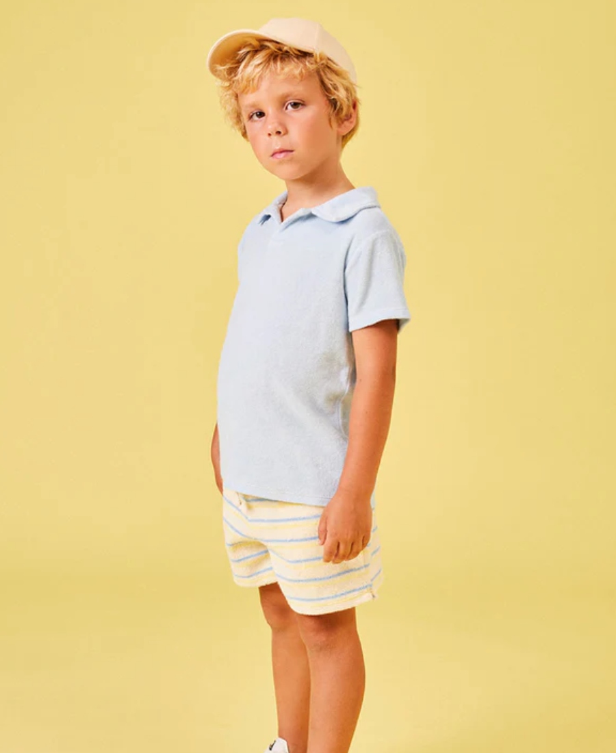 My Little Cozmo Toweling Polo T-skjorte Blue