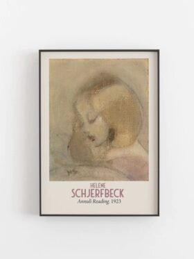 Empty Wall Helene Schjerfbeck Annuli Reading 1923 Plakat 50x70