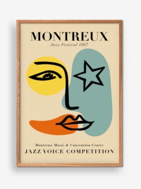 Empty Wall Montreux Jazz Festival 1967 Plakat A2