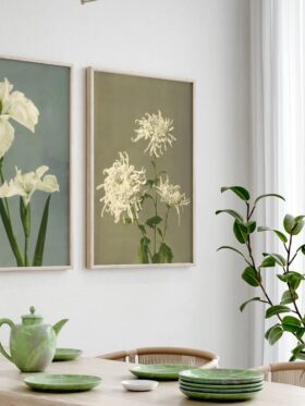 The Dybdahl Co. White Chrysanthemum 9000 Plakat 70x100