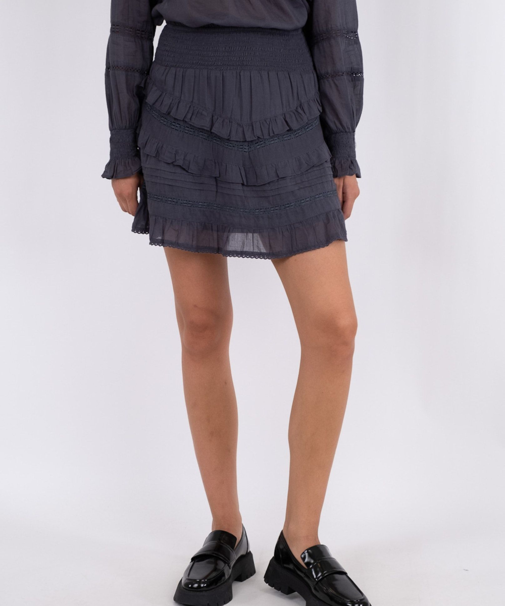 Neo Noir Donna S Voile Skjørt Dark Grey