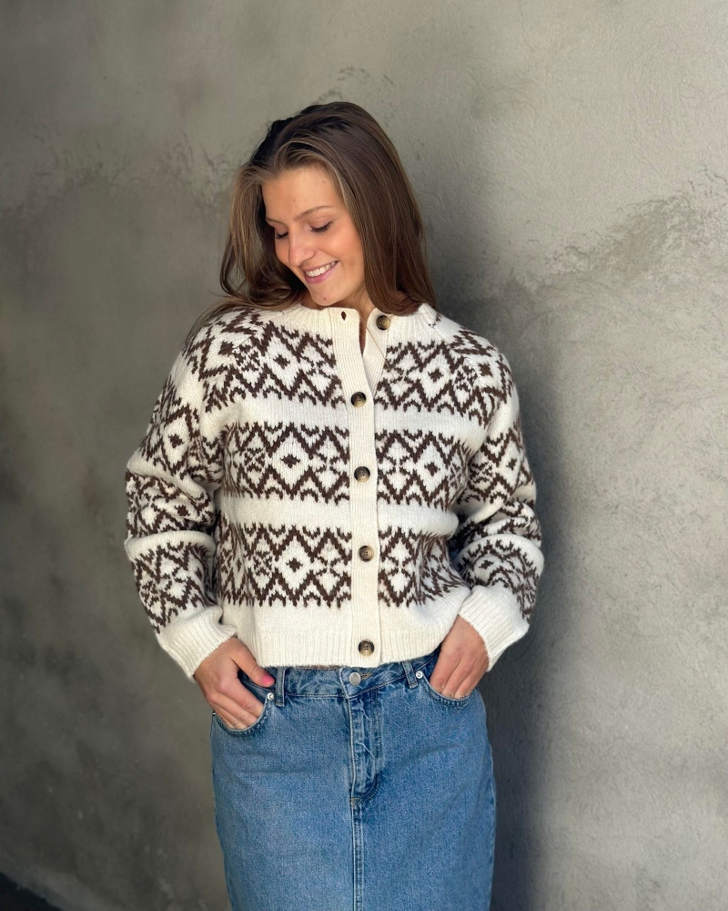 Lollys Laundry Dalvik Cardigan Krem