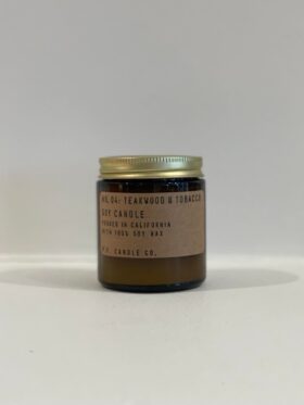 P.F. Candle Co. No.04 Teakwood & Tobacco Duftlys Small 99g