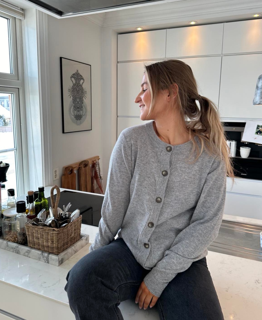 Levete Room Eloise 1 Cardigan Lys Grå