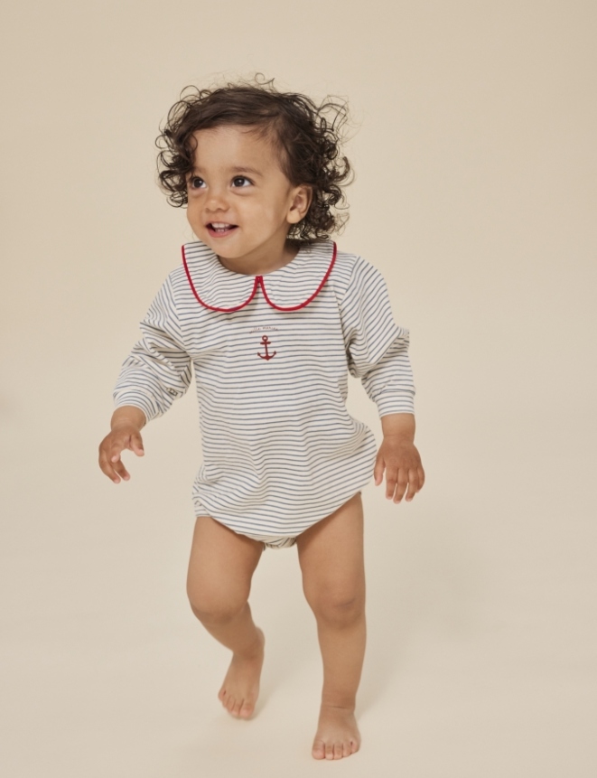 Konges Sløjd Alfie Collar Body Stripe Bluie