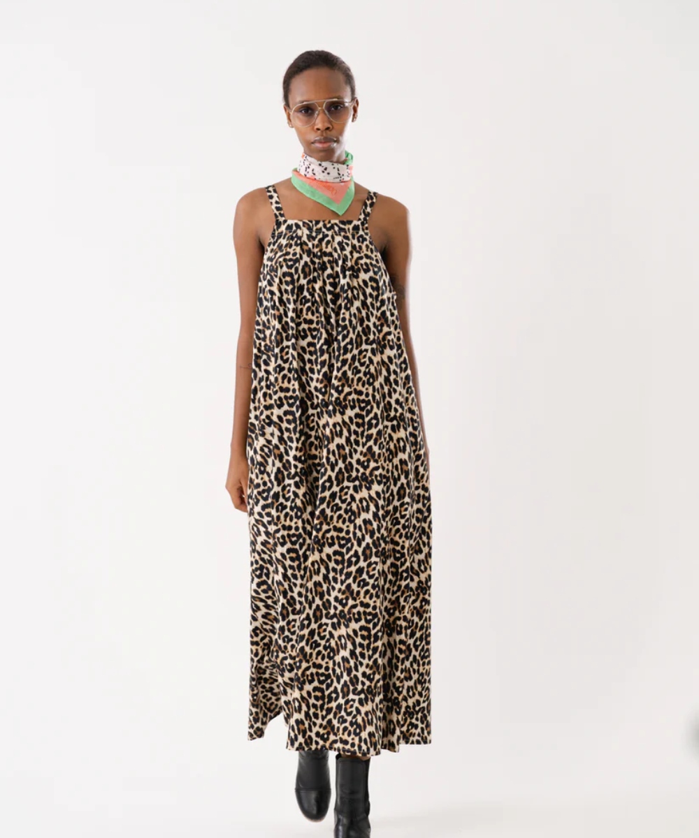 Lollys Laundry Lungo Midi Kjole Leopard