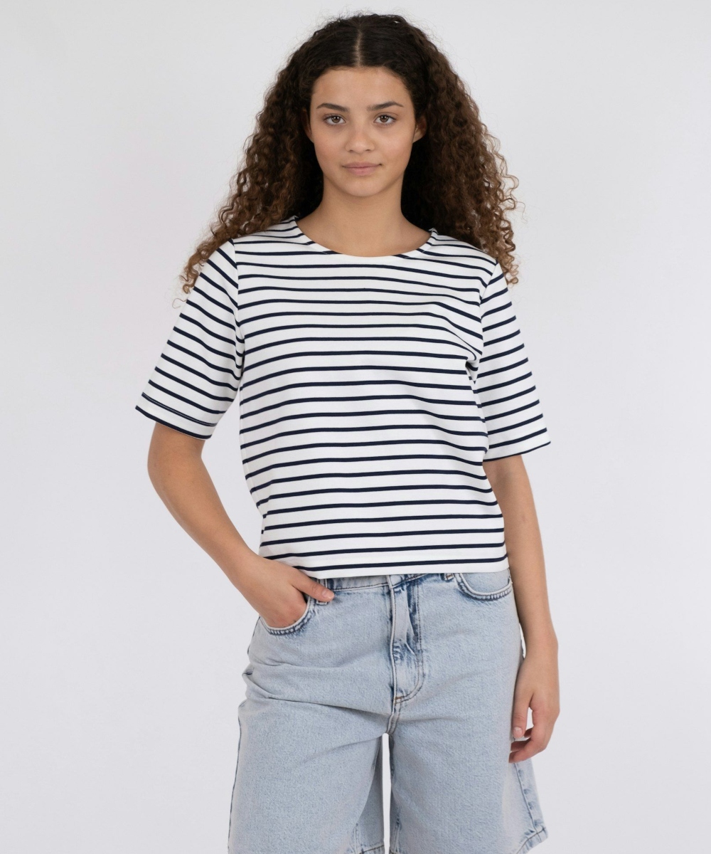 Neo Noir Soanie Stripe T-skjorte Navy