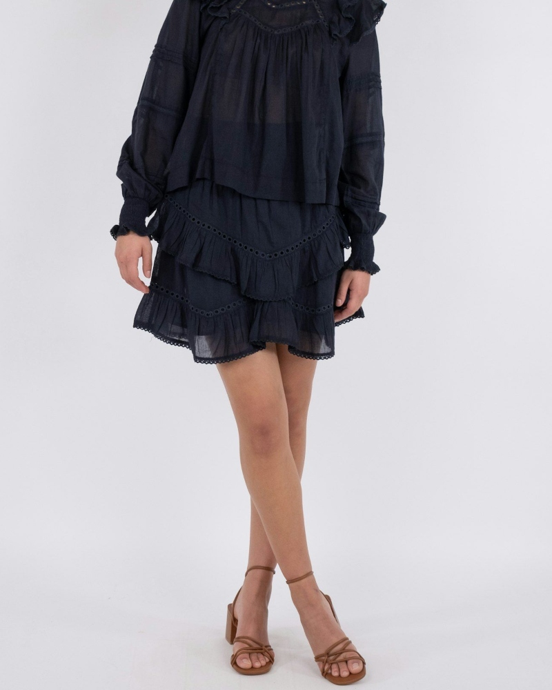 Neo Noir Ricki S Voile Skjørt Navy