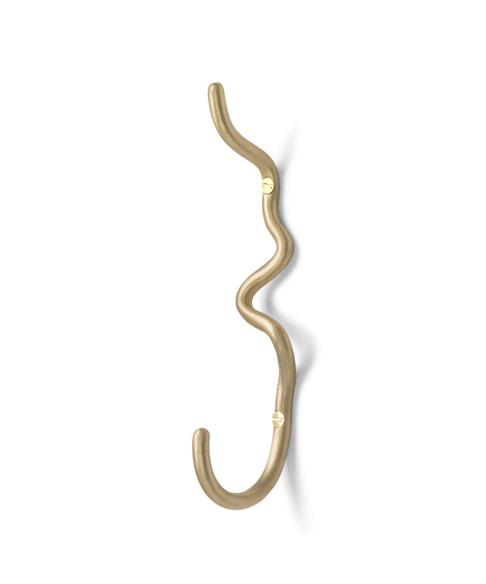 Ferm Living Curvature Hook Knagg Messing - Bilde 2