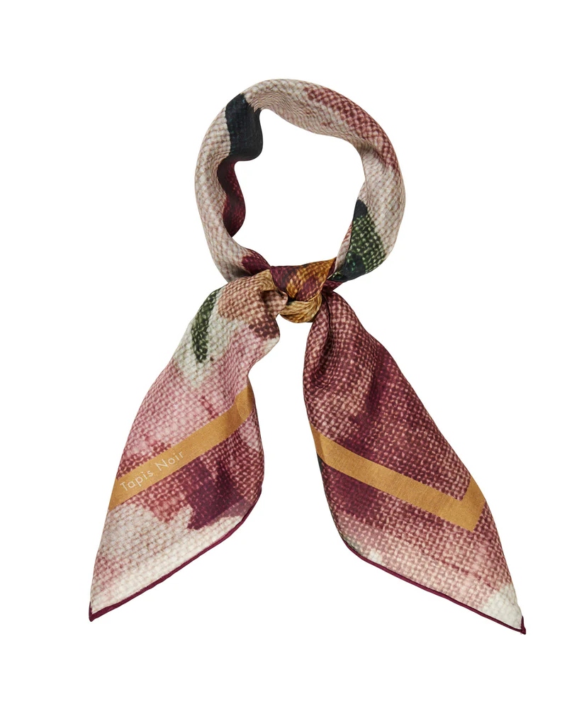 Tapis Noir Light Dusty Bloom Skjerf Bordeaux