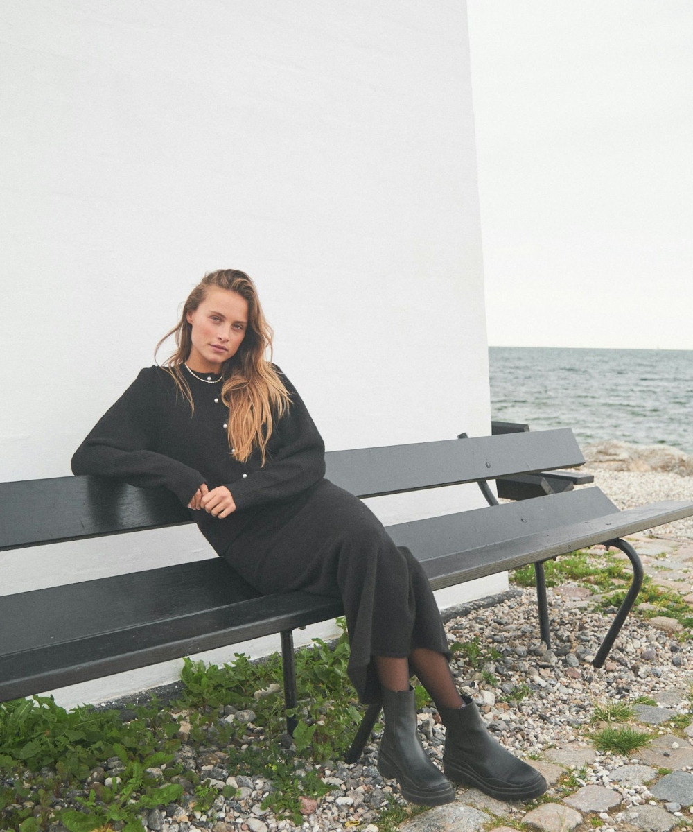 Neo Noir Ashanti Knit Skjørt Sort - Bilde 2