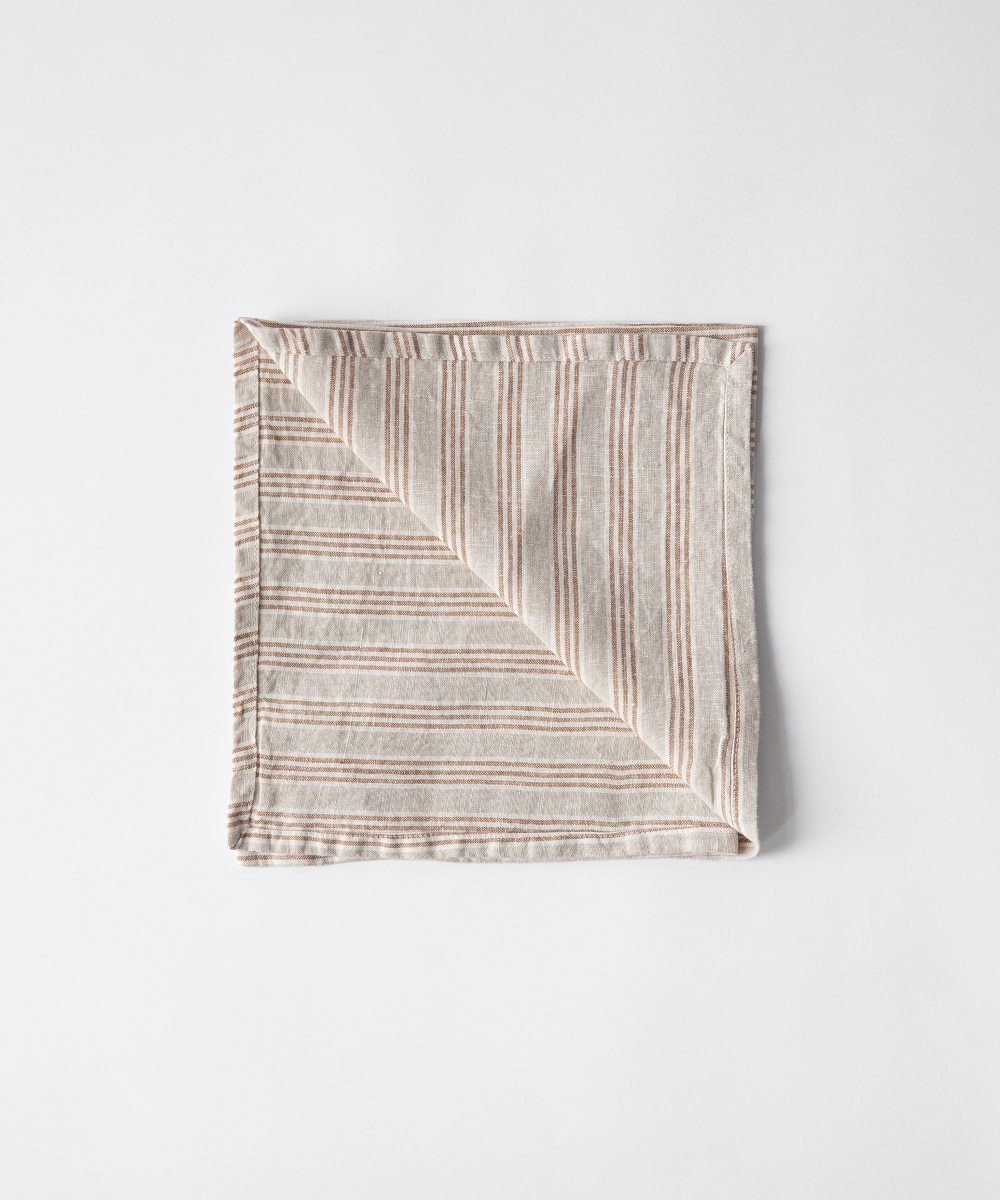 Tell Me More Linserviett Hazelnut Stripe