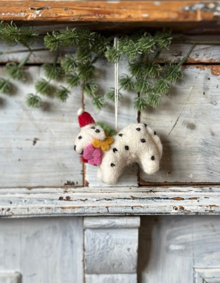 UND Tovet Ulldyr Julepynt Valpen Prikk