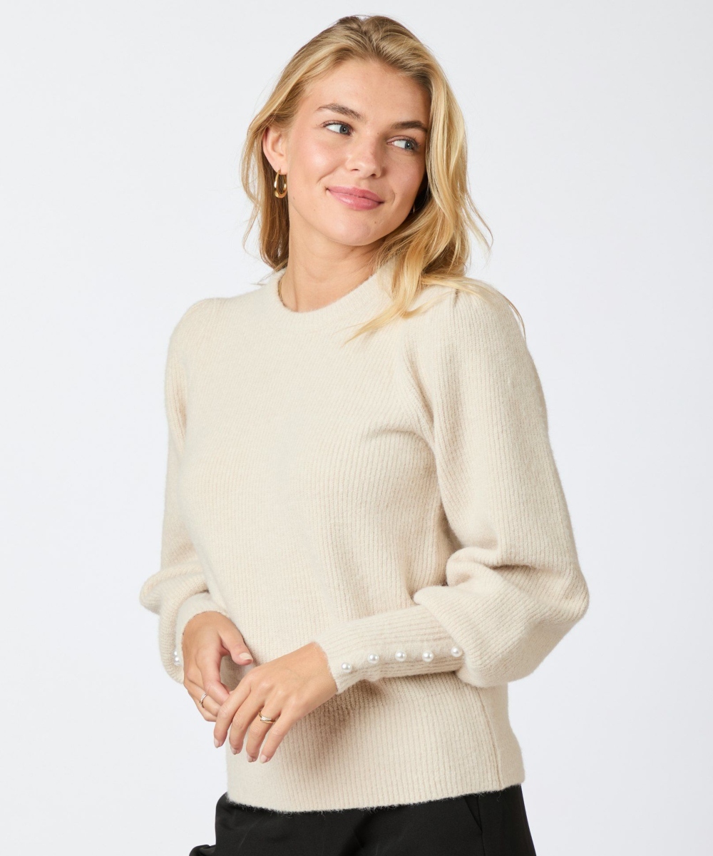 Neo Noir Angie Knit Genser Ivory - Bilde 3