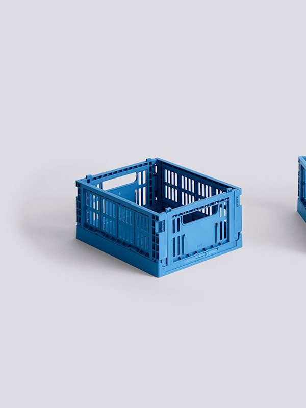 HAY Colour Crate Mini Stablekasse Electric Blue