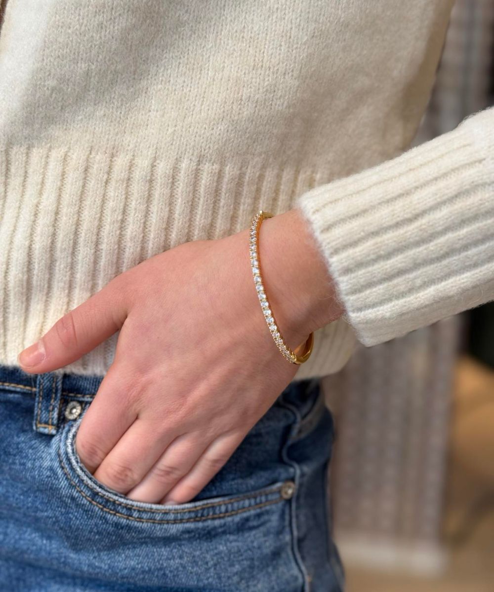 Emilia by Bon Dep Luna Bangle Armbånd Gull