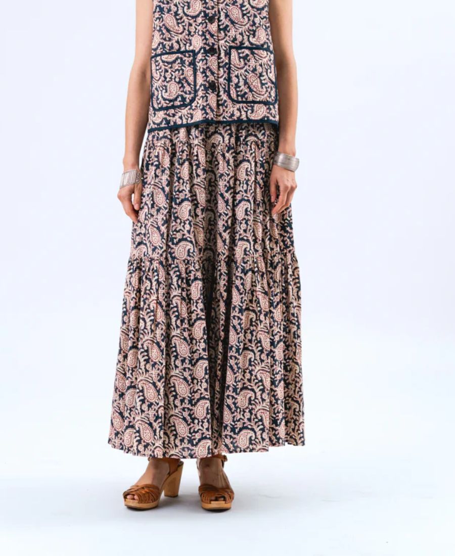 Lollys Laundry Sunset Maxi Skjørt Graphic Print