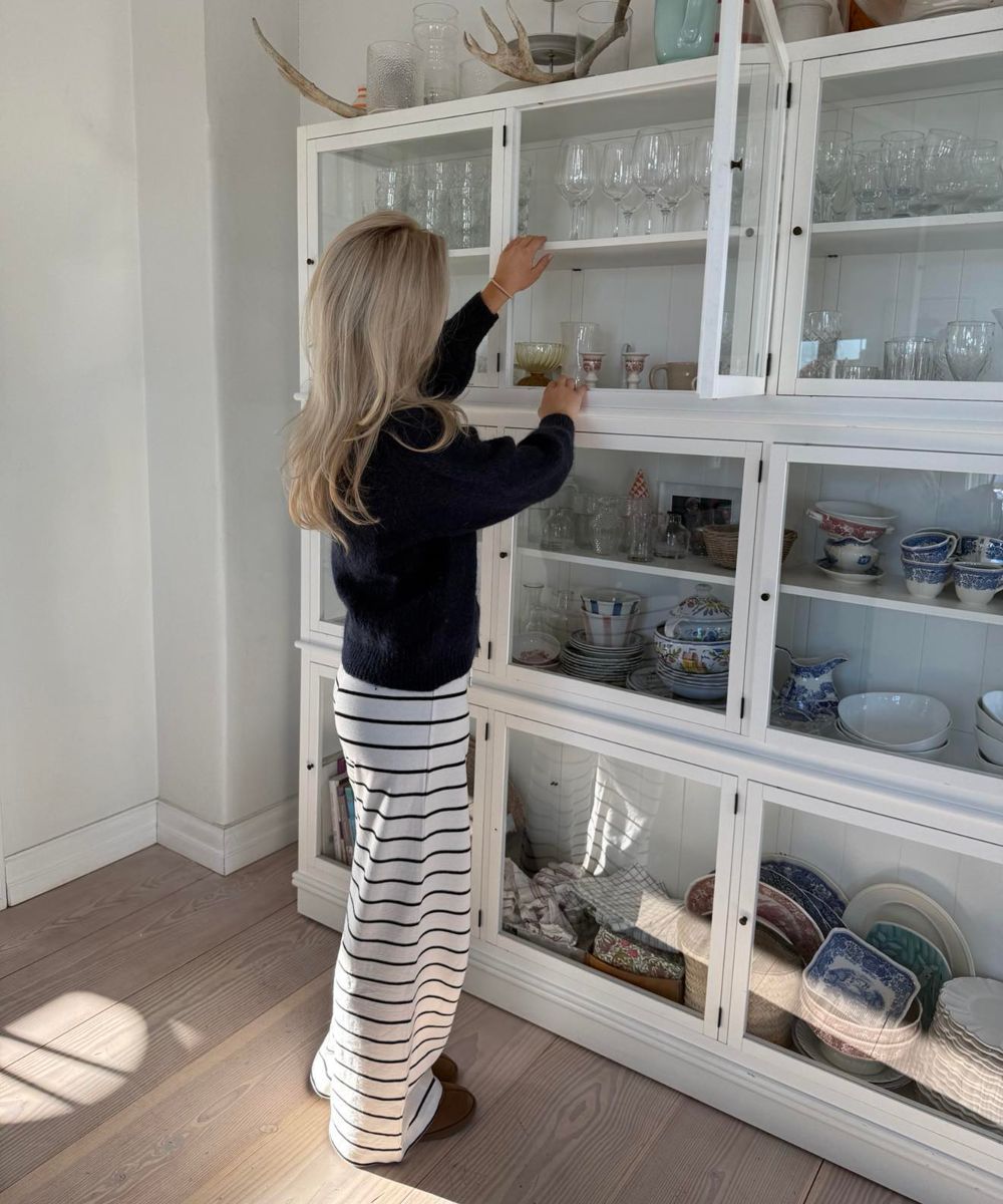 basic apparel Anneli Bukse Striper Offwhite - Bilde 3