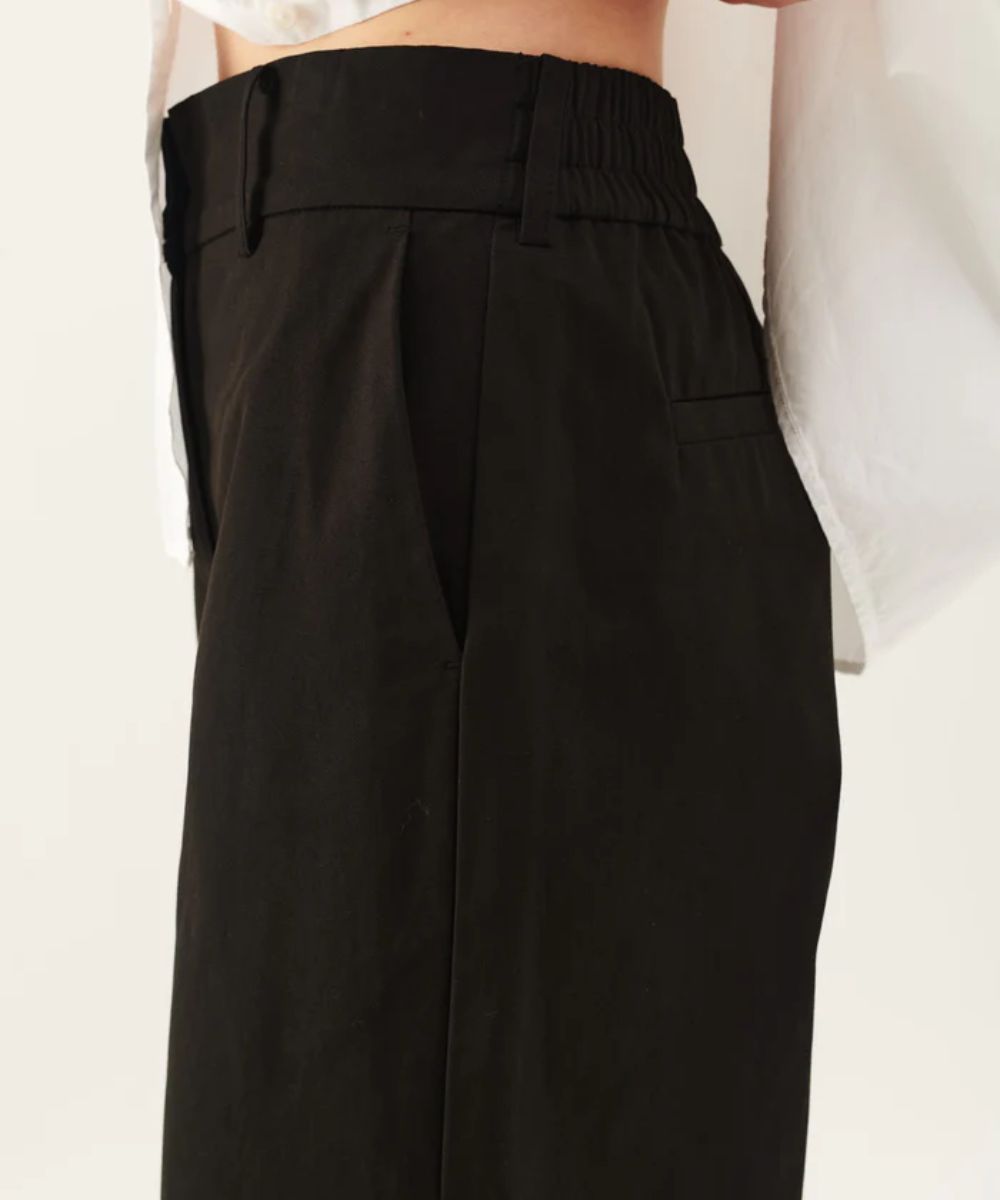 Rue de Tokyo Philly Cotton Twill Bukse Sort - Bilde 4