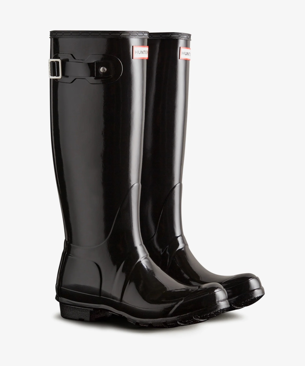 HUNTER Women's Original Tall Gloss Støvel Sort