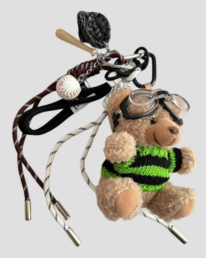 Sticky Bestie Bag Charm Set Grønn