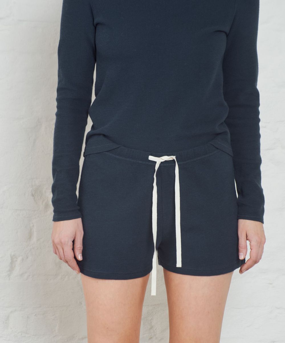 Arnie Says Mizu Soft Waffle Shorts Navy