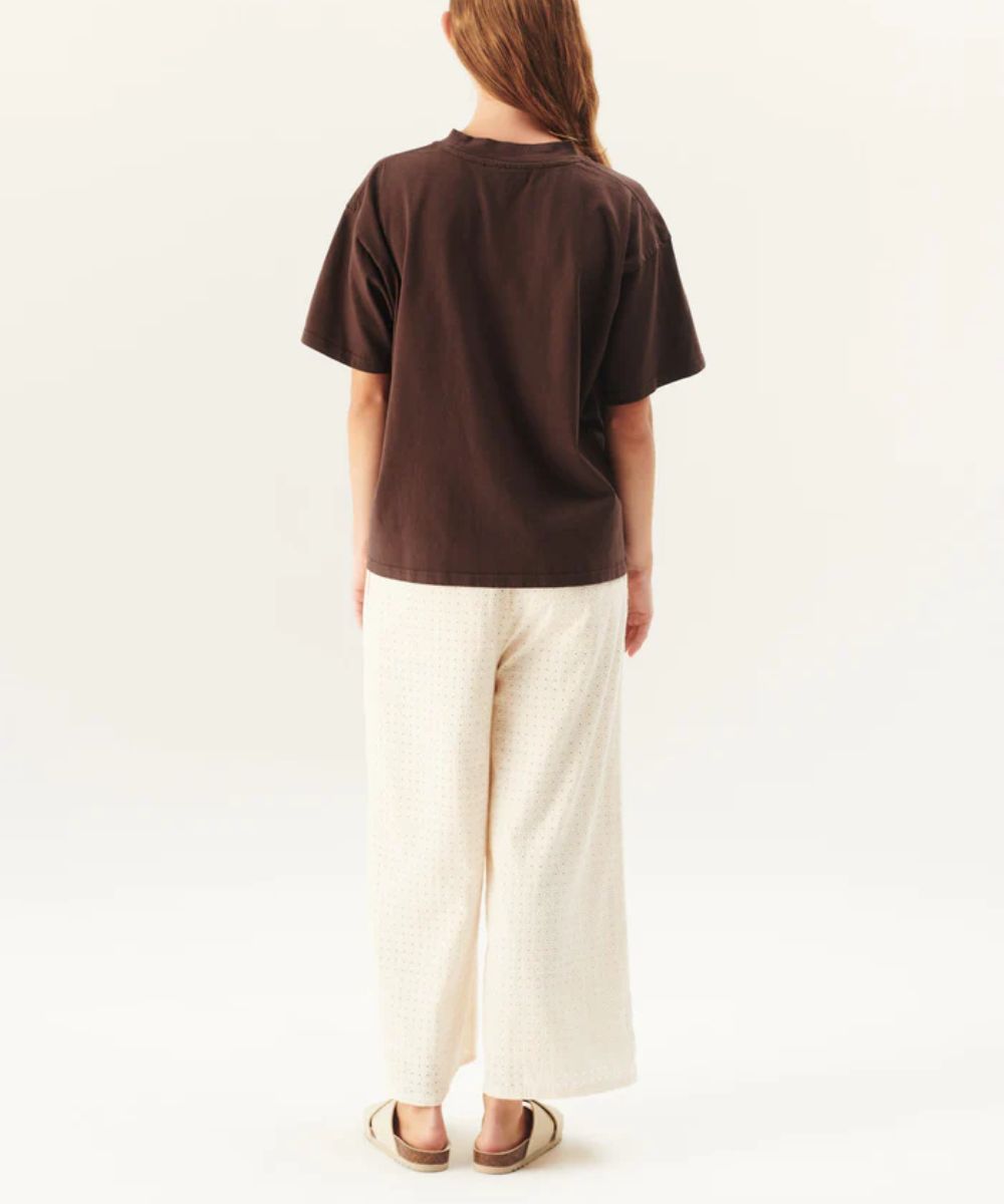 Rue de Tokyo Tora Garment Dyed Jersey T-skjorte Brun - Bilde 2