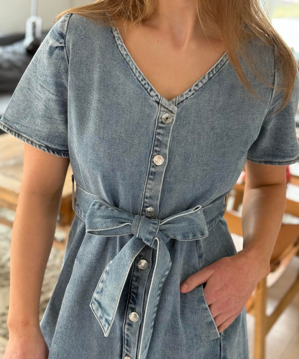 Ane Mone Firenze Denim Kjole Blå - Bilde 2