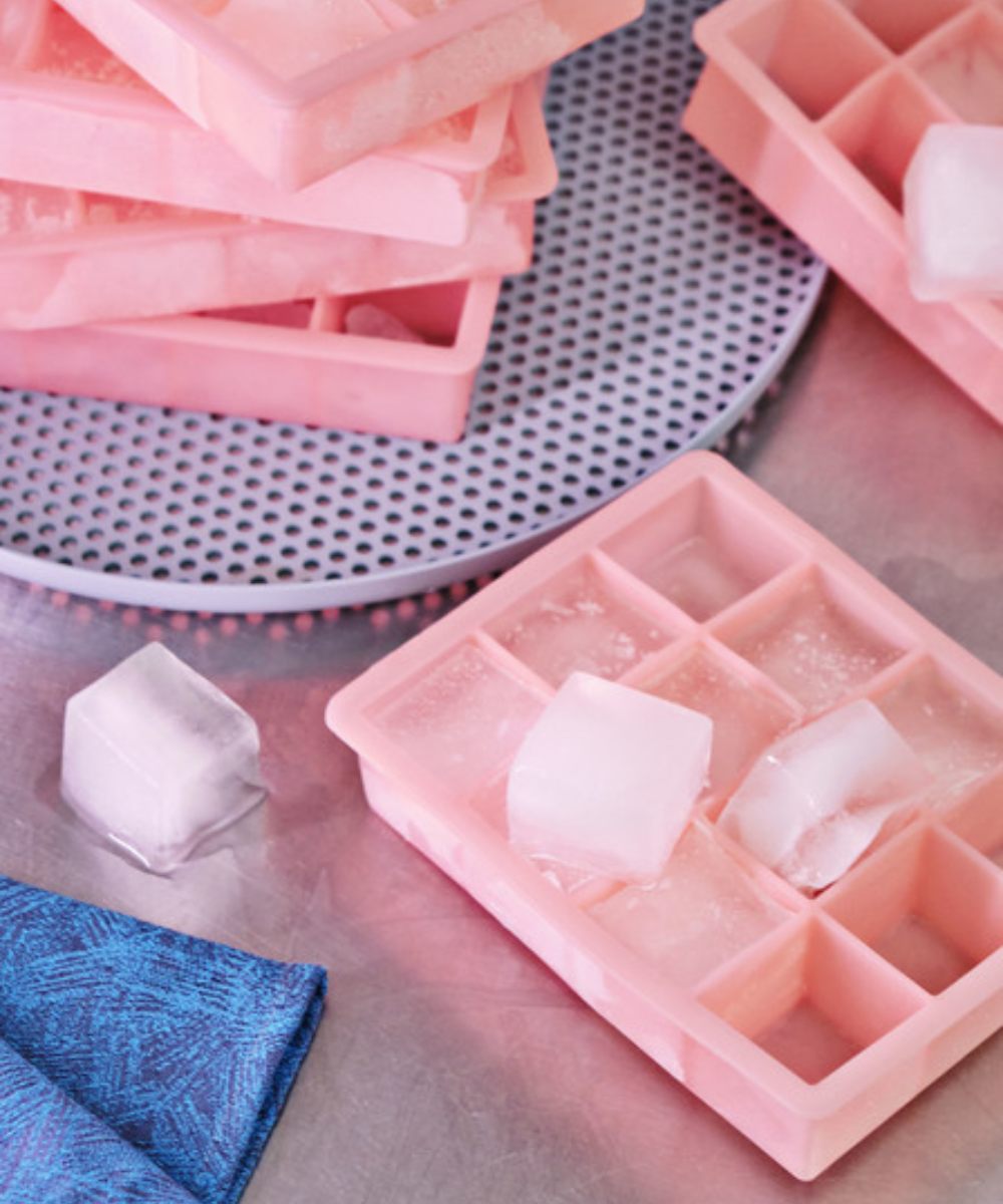 HAY Ice Cube Tray 6 Cubes XXL Rosa
