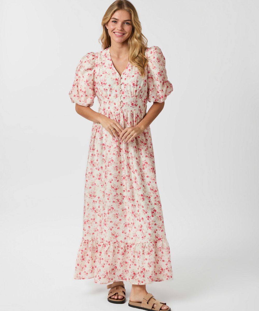Neo Noir Rilana Pretty Flower Kjole Red