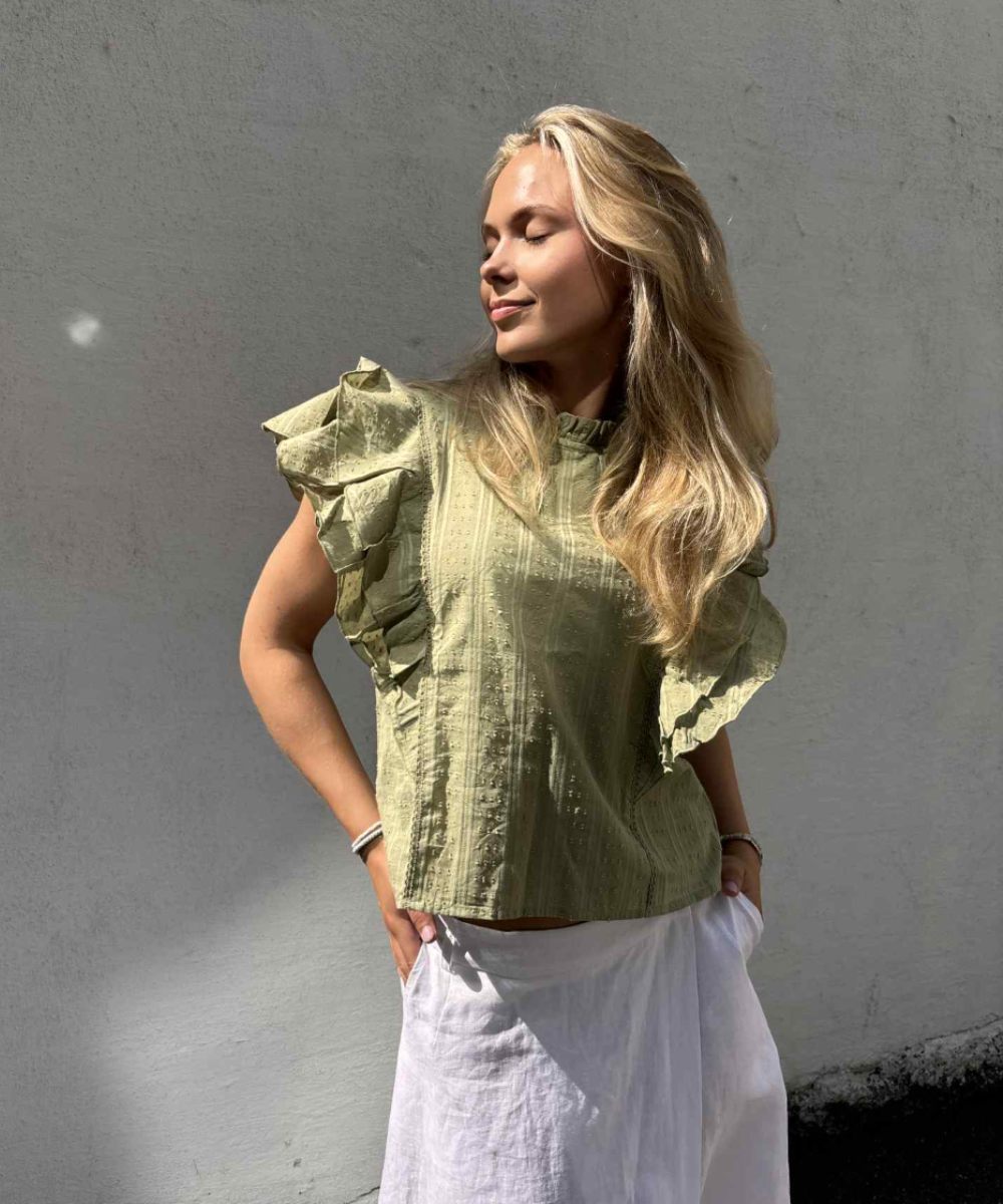 MISSMAYA Emilie Top Soft Sage