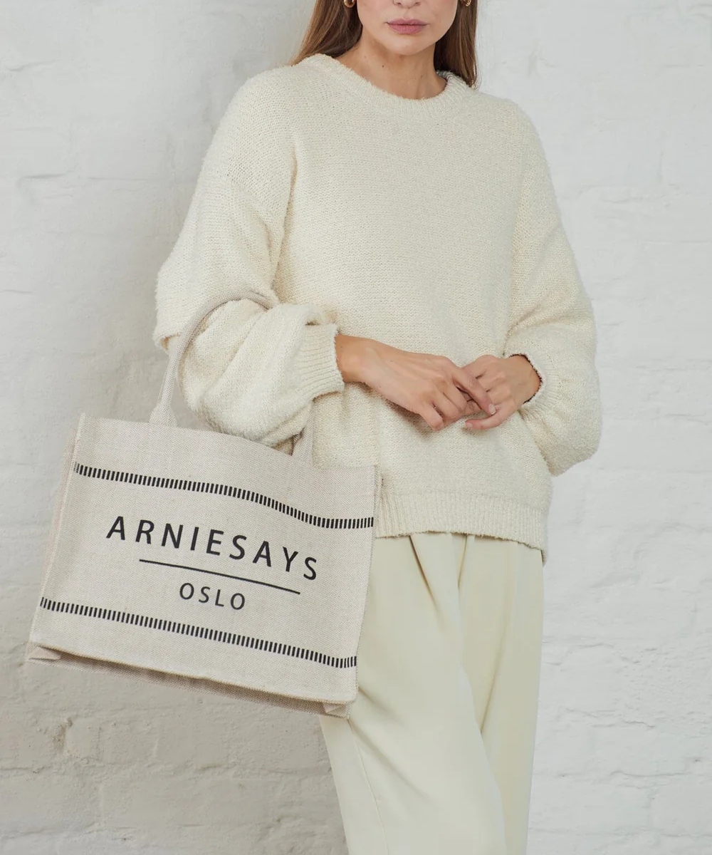 Arnie Says Riviera Shopper Veske Ecru