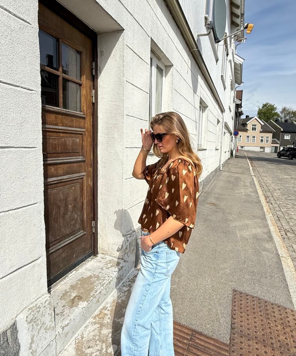 Stella Nova Heart Printed Silk Topp Hearts - Bilde 2