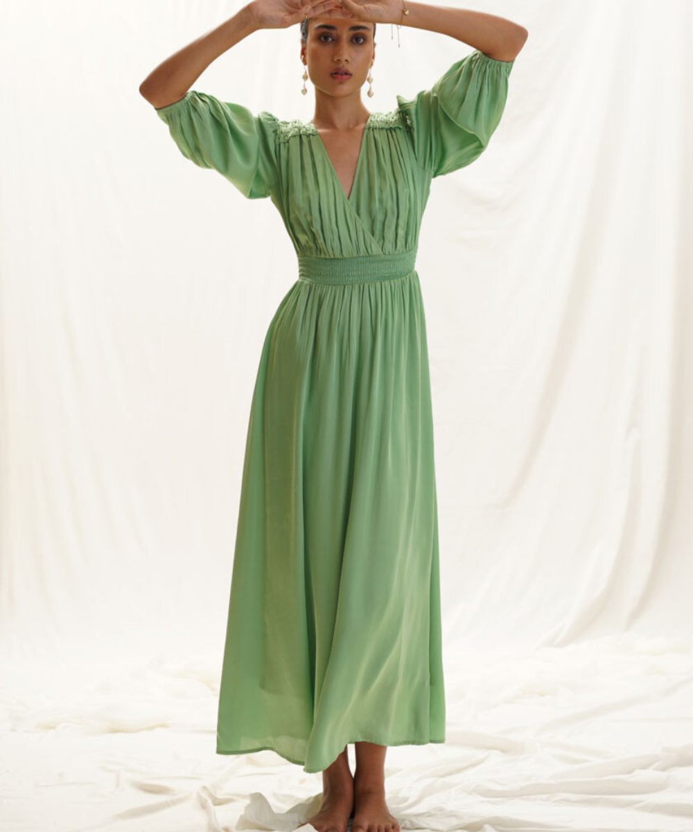 BRDR Aqua Kjole Green Apple