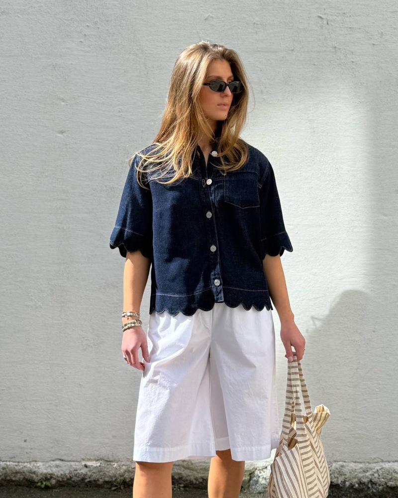 Stella Nova Denim Skjorte Denim Blue - Bilde 2
