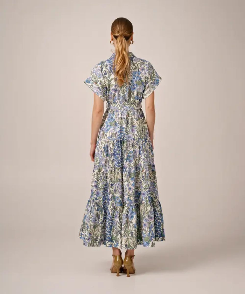 by TiMo Poplin Shirt Kjole Delightful Garden - Bilde 2