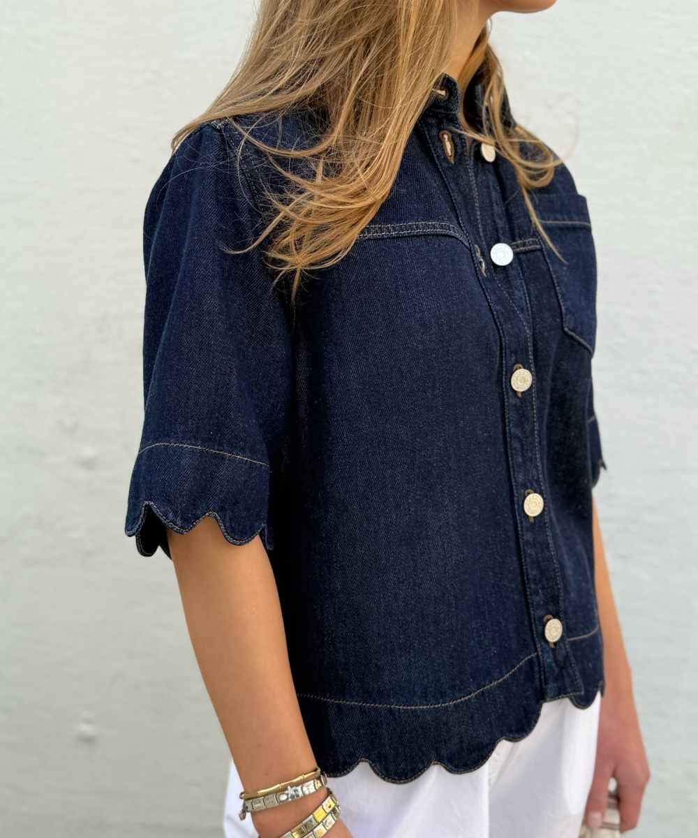Stella Nova Denim Skjorte Denim Blue - Bilde 3