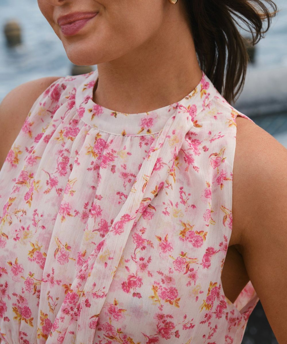 Neo Noir Marli Small Flower Kjole Rose - Bilde 2