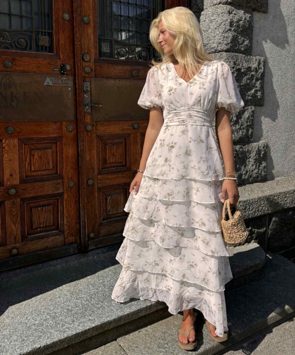 Neo Noir Noorie Flower Kjole Offwhite