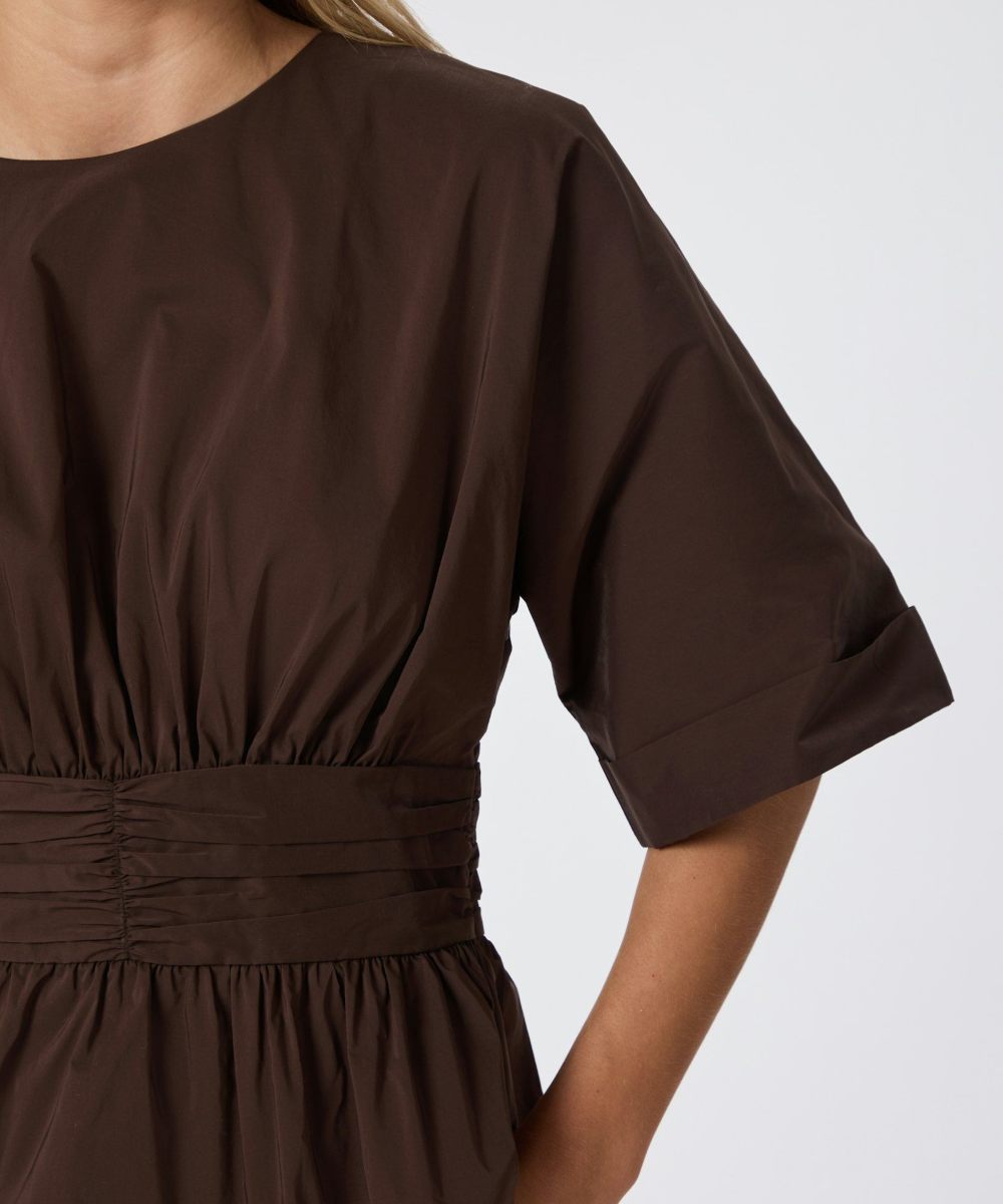 Neo Noir Annegret Poplin Bluse Chocolate Brun - Bilde 3