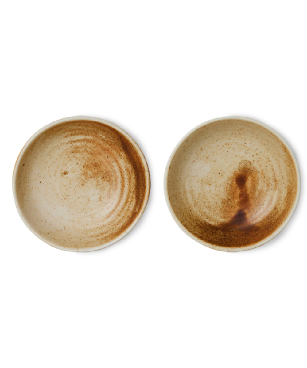 HK Living Chef Ceramics Liten Skål Rustic Cream Brown - Bilde 2