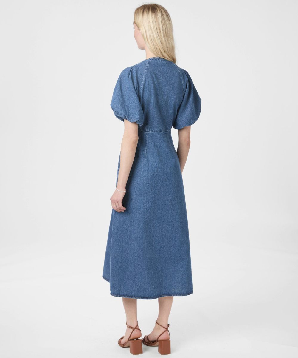 Neo Noir Illana Denim Kjole Blå - Bilde 2