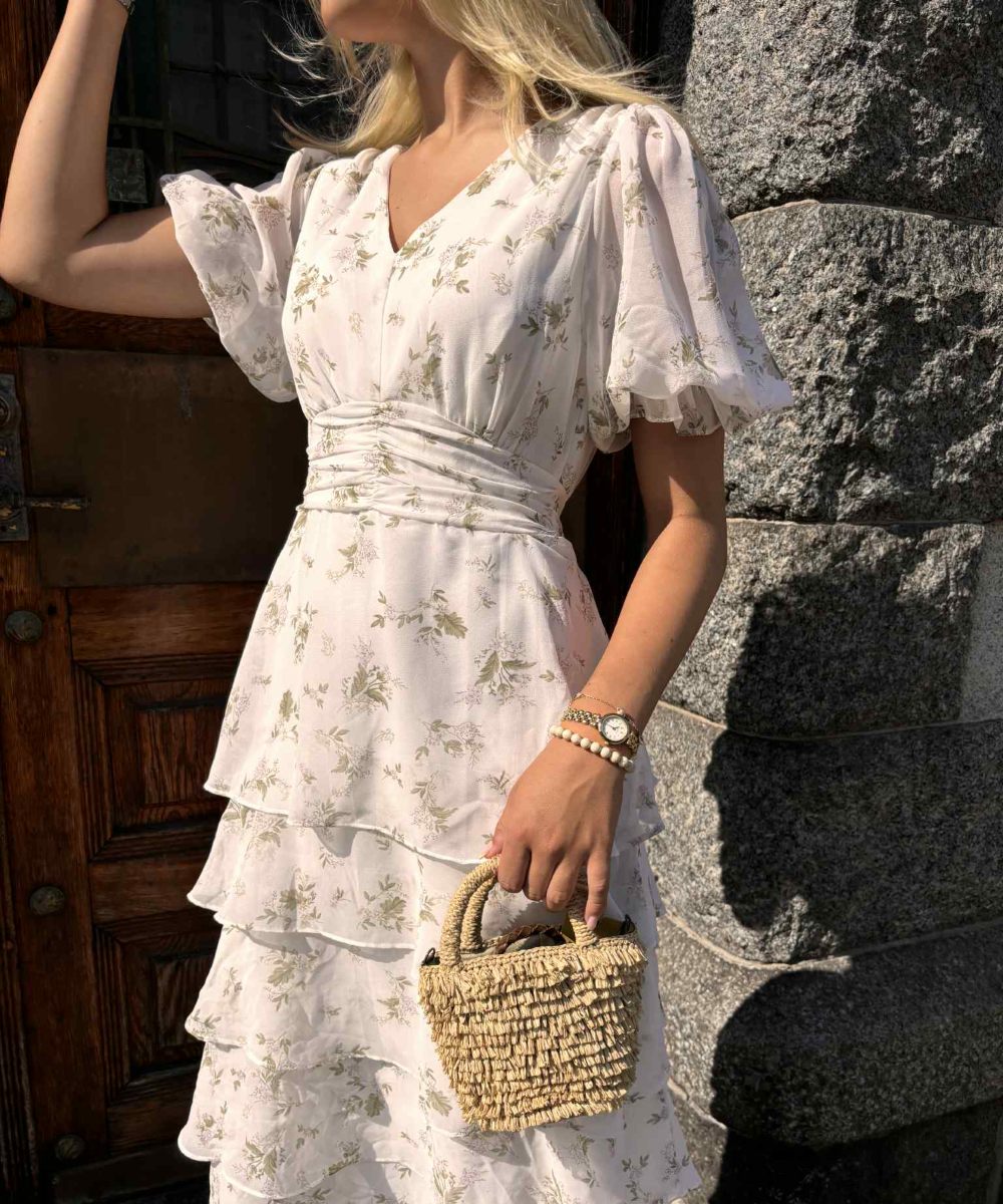 Neo Noir Noorie Flower Kjole Offwhite - Bilde 2