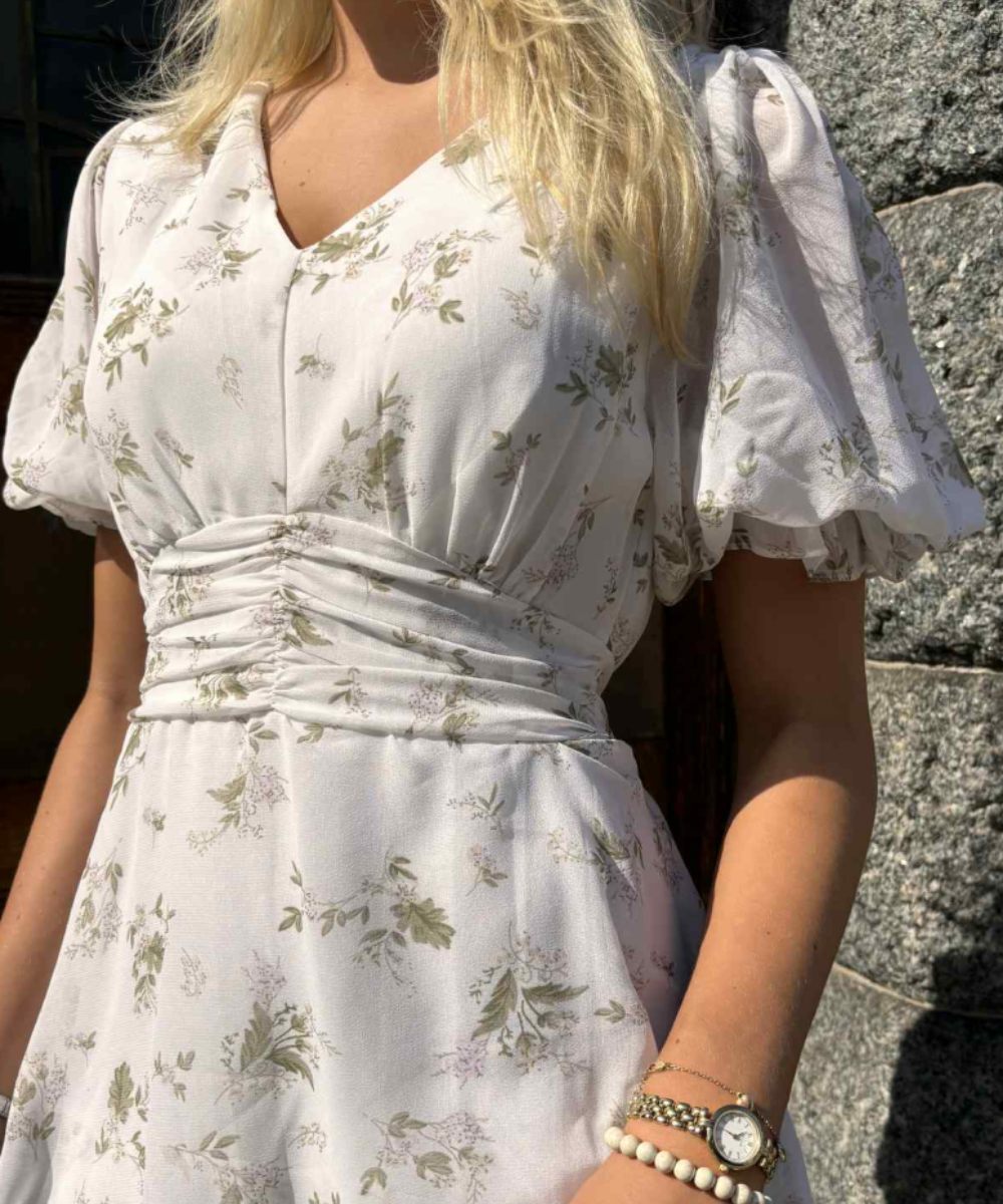 Neo Noir Noorie Flower Kjole Offwhite - Bilde 3