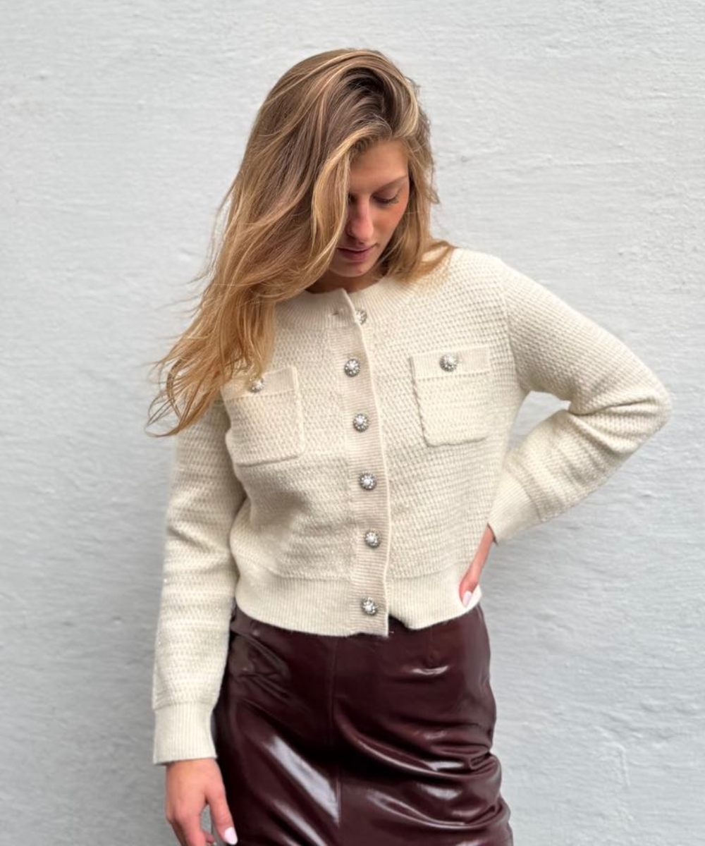 Suncoo Paris Gabor Cardigan Offwhite