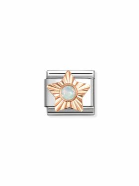 NOMINATION Natur Links Stjerne Med Diamant Rosegull