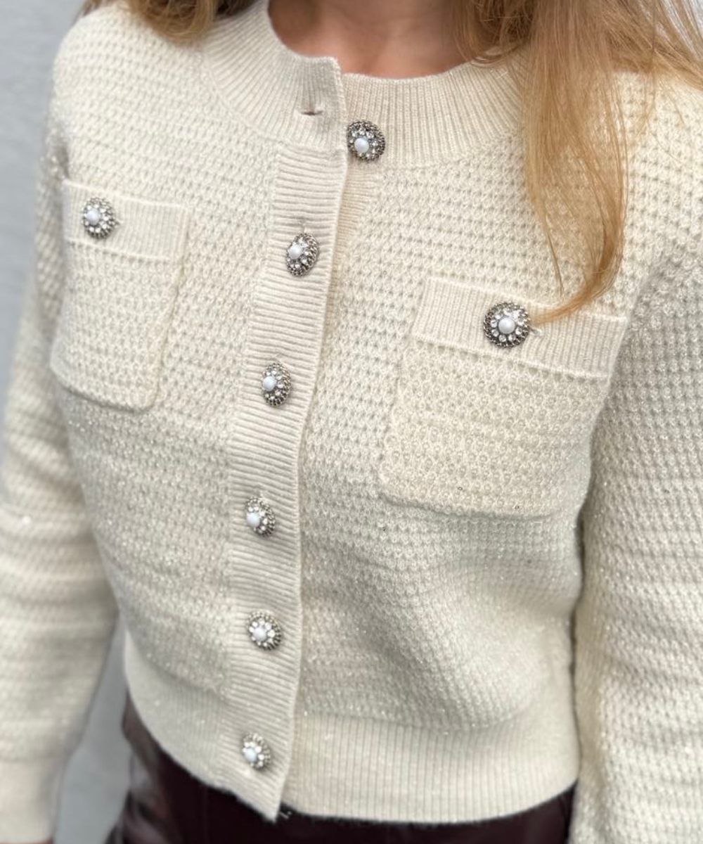 Suncoo Paris Gabor Cardigan Offwhite - Bilde 2