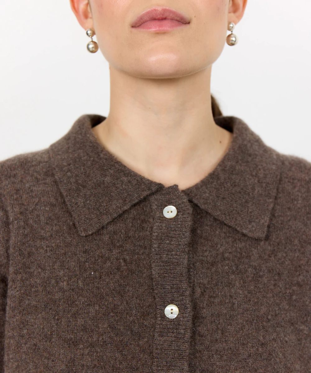 Levete Room Eloise 12 Cardigan Brun - Bilde 3