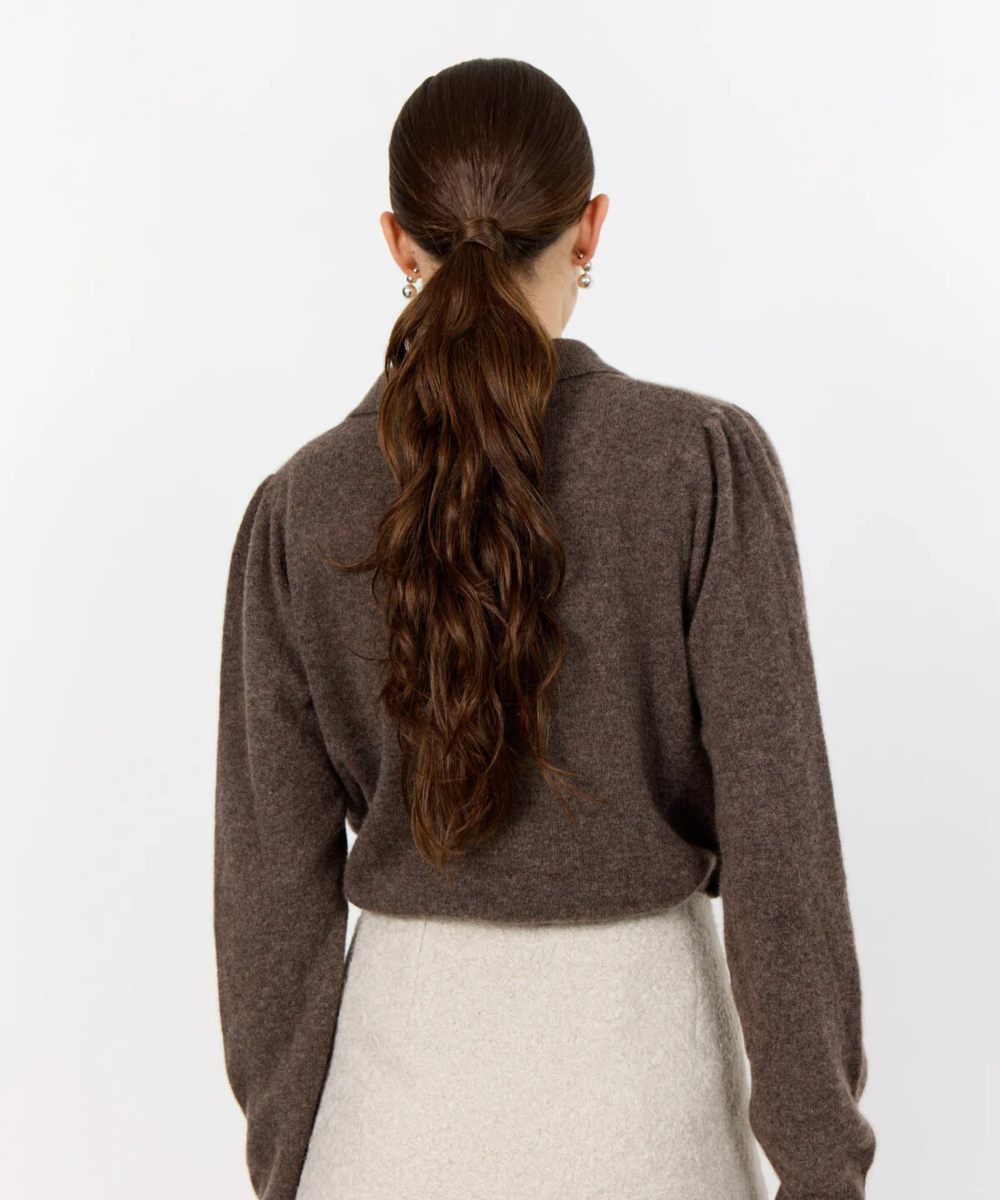 Levete Room Eloise 12 Cardigan Brun - Bilde 2